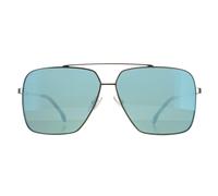 Hugo Boss Sunglasses BOSS 1325/S 31Z 3U Ruthenium Havana Kaki Blue Mirror