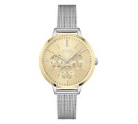 Hugo Boss Symphony Women's Watch 1502600 - 38mm Gold Dial Silver Mesh Bracelet