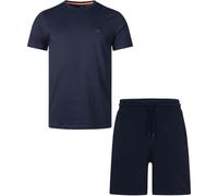 Hugo Boss Tales Sewalk Cotton Relaxed Fit Navy Short Set