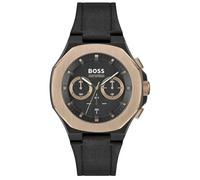 Hugo Boss Taper 1514089 Men's Chronograph Watch - 44mm Black Dial Leather Strap