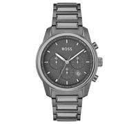 Hugo Boss Trace 1514005 Men's Chronograph Watch - 44mm Grey Dial Grey Steel Bracelet