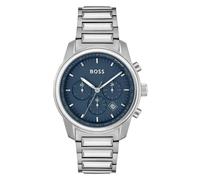 Hugo Boss Trace Chronograph Blue Dial Stainless Steel Men's Watch 1514007