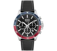 Hugo Boss Troper 1514099 Men's Watch - 45mm Black Dial Leather