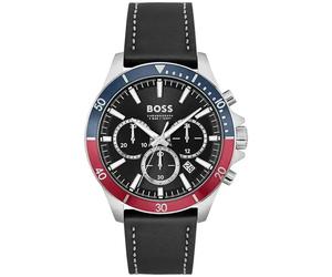 Hugo Boss Troper 1514099 Men's Watch - 45mm Black Dial Leather