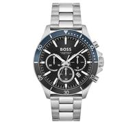 Hugo Boss Troper 1514101 Men's Watch - 44mm Black Dial Steel Bracelet