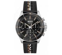 Hugo Boss Troper 1514121 Men's Watch - 45mm Black Dial Leather