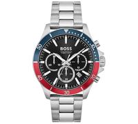 BOSS Chronograph Quartz Watch for men Collection Troper with Leather or Stainless Steel strap