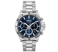 Hugo Boss Troper Men's Chronograph Watch HB1514069 - 45mm Blue Dial Stainless Steel Bracelet
