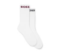 Hugo Boss Two Pack Of Cotton-Blend Socks In a Quarter Length White UK 9-11