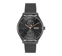 Hugo Boss Tyler 1514105 Men's Multifunction Watch - 43mm Black Dial Black Mesh Bracelet