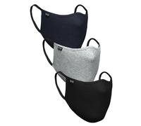 HUGO BOSS Unisex Black Navy Grey 3 PACK Face Mask | Medium 23cm x 16½cm | BOXED