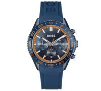 Hugo Boss Velocity 1514142 Men's Chronograph Watch - 43mm Navy Dial Rubber Strap