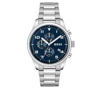 Hugo Boss View 1513989 Men's Chronograph Watch - 44mm Navy Dial Steel Bracelet