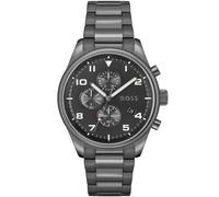 Hugo Boss View Chronograph 1513991 Grey Ionic Plated Steel Men's Watch