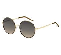 Hugo Boss Woman BOSS 1593/S 06J/PR Sunglasses Metal Gold Havana Grey Round Shaded