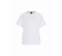Hugo Boss Women's Double Monogram Embroidery Top - White