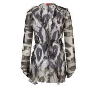 Hugo Boss Womens Etheria Regular-Fit Blouse in Multi colour - Multicolour - Size 10 UK