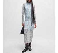 Hugo Boss Womens Nasuse_2 Long Dress in Blue - Size X-Small