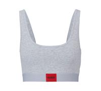 Hugo Boss Womens Red Label Bralette in Grey Cotton - Size X-Small
