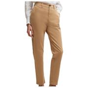 Hugo Boss Women's Trousers Tachini Regular Stretch Cotton Satin Beige