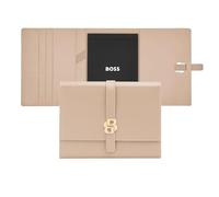 HUGO BOSS Writing Folder Double B Folder Nude Beige