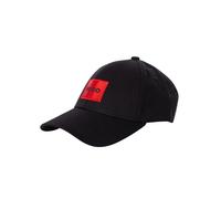 HUGO Box Logo Baseball Cap, Black/Red - One Size