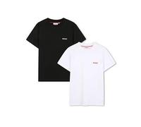 HUGO Boys 2 Pack Short Sleeve T-shirts, Multi, Size 10 Years Print