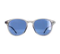 Hugo Boss Men's Round Grey Blue Avio HG 1169/S Sunglasses Hugo Boss Grey One Size