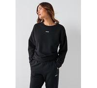 HUGO Casual Logo Sweatshirt, Black, Size S, Women Black
