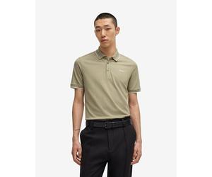 HUGO Contrast Colour Short Sleeve Polo shirt beige - XXL