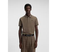 Hugo Contrast Colour Short Sleeve Polo Shirt Greenish Brown - XL