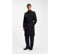 HUGO Cotton-blend gabardine trench coat - Style Maluks2631, 50561651 Dark Blue XXL