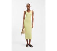 HUGO Cotton-blend jersey midi dress with stacked logo - Style Nalimera, 50514521 Light Yellow L