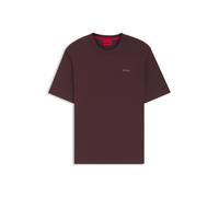 HUGO Cotton-blend pyjama top - Style Austin T-Shirt, 50532011 Brown L