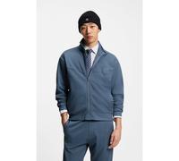 HUGO Cotton-blend sweatshirt with drop-needle stripe - Style Davronto, 50553474 Blue M