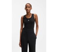 Hugo Datamia 10258222 Sleeveless T-shirt Black L Women