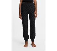 HUGO Cotton-blend tracksuit bottoms with all-over logo pattern - Style TERRYMONOGRAM_PANTS, 50556809 Black S