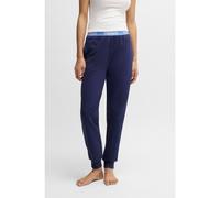 HUGO Cotton-blend tracksuit bottoms with logo waistband - Style SPORTY LOGO_PANTS, 50520499 Dark Blue M