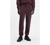 HUGO Cotton-blend tracksuit bottoms with stacked logo - Style Dimacs, 50533695 Dark Red L