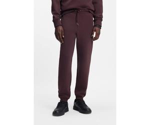 HUGO Cotton-blend tracksuit bottoms with stacked logo - Style Dimacs, 50533695 Dark Red S