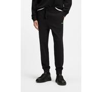 HUGO Cotton casual trousers with elasticated cuffs - Style Dayote232, 50489617 Black S