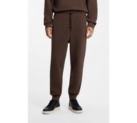 HUGO Cotton casual trousers with elasticated cuffs - Style Dayote232, 50489617 Brown M