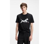 Hugo Dirunn 10258299 Short Sleeve T-shirt Black XL Men