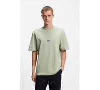 HUGO Cotton-jersey T-shirt with blue logo patch - Style Nieros, 50509991 Light Green S