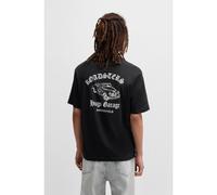 HUGO Cotton-jersey T-shirt with car graphic prints - Style Natopu, 50536104 Black L