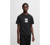 HUGO Cotton-jersey T-shirt with dog graphic - Style Darthy, 50537535 Black XL
