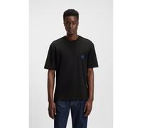 HUGO Cotton-jersey T-shirt with Happy HUGO logo - Style Niley, 50519984 Black XL