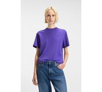 HUGO Cotton-jersey T-shirt with Happy HUGO logo - Style Vintage Tee_B_1, 50518139 Purple M