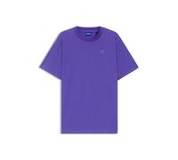 HUGO Cotton-jersey T-shirt with logo badge - Style Vintage Tee_B_1, 50518139 Purple XL