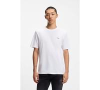HUGO Cotton-jersey T-shirt with logo print - Style Dero222, 50466158 White M
